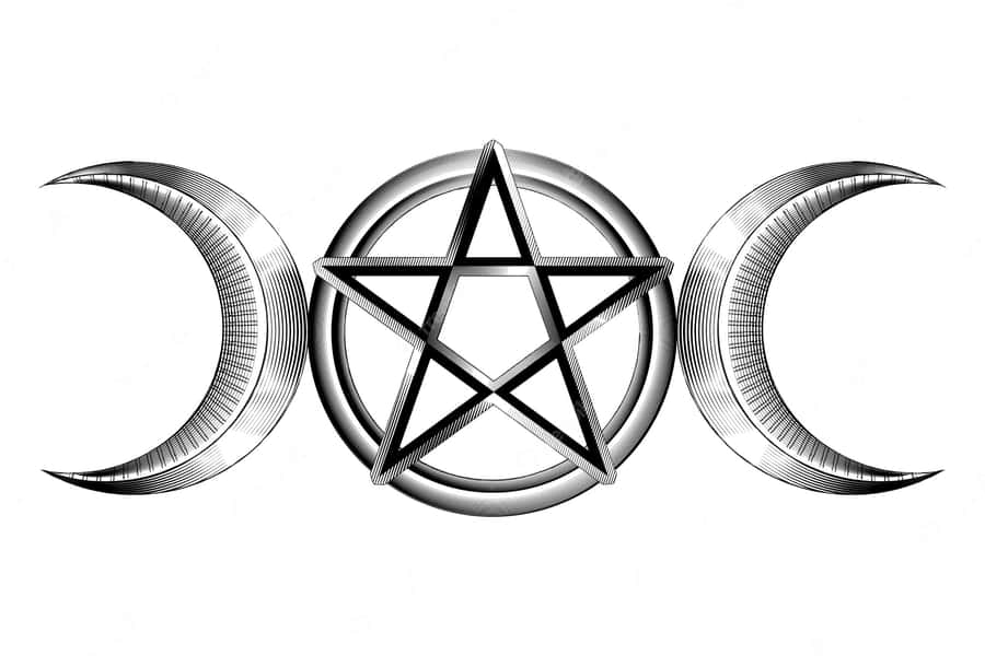 A Serene Pagan Ritual At Twilight Wallpaper