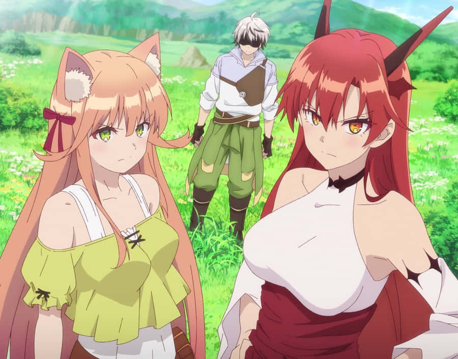 A Skilled Beast Tamer Controlling A Ferocious Creature Wallpaper