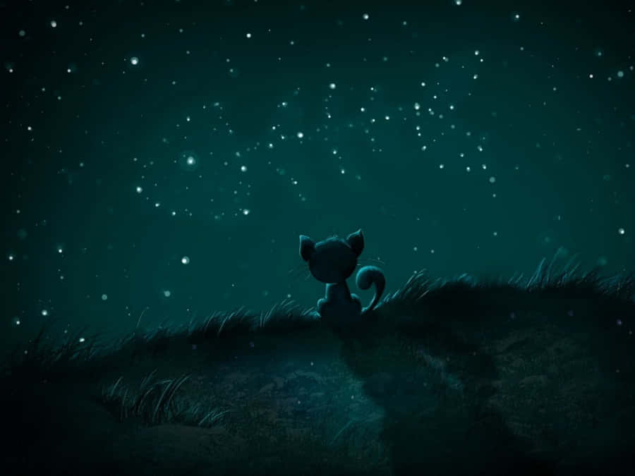 A Spectacular Dreamlike Island Floating High Above The Sea Wallpaper