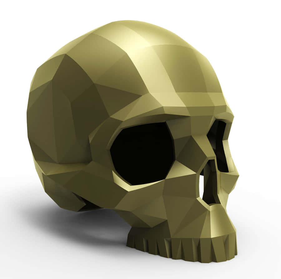 A Stunning 3d Skull Design In High Resolution Wallpaper