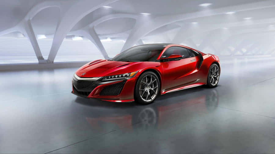 A Stunning Acura Nsx Sports Car On Display Wallpaper