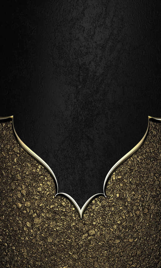 A Stunning Combination Of Elegant Black And Luxurious Gold Wallpaper