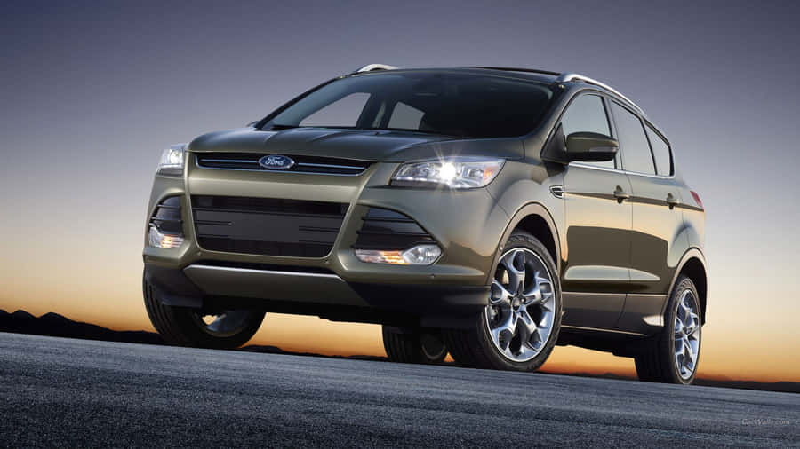 A Stunning Ford Escape Suv On Display Wallpaper