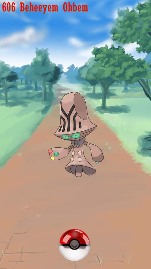 A Stunning Pictorial Portrait Of The Psychic Pokemon, Beheeyem Wallpaper