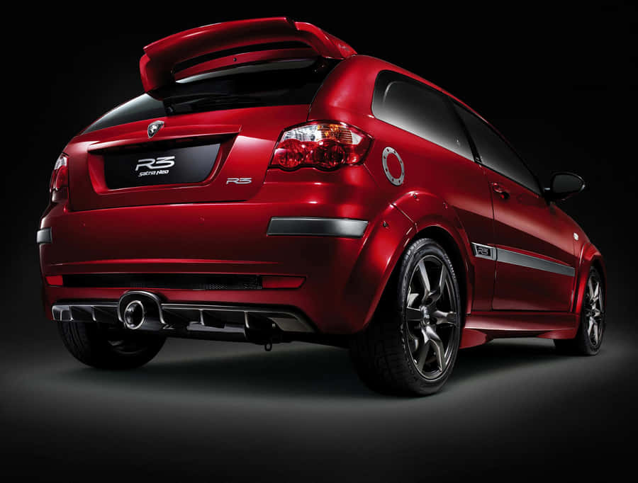 A Stunning Proton Car In Motion Wallpaper