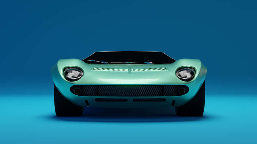 A Stunning Shot Of A Classic Lamborghini Miura Wallpaper
