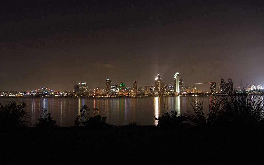 A Stunning Sunset Over Crystal Clear Waters Wallpaper