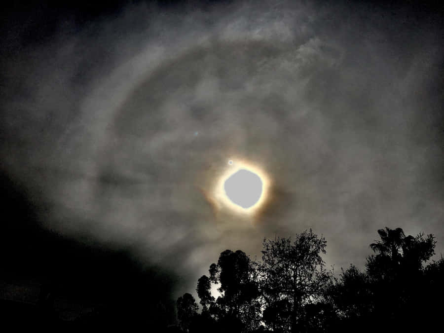 A Stunning View Of A Black Hole Sun Wallpaper