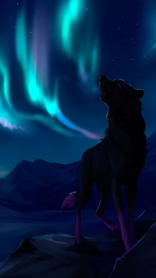 A Stylised Wolf Logo; The Perfect Wallpaper For Your Iphone. Wallpaper