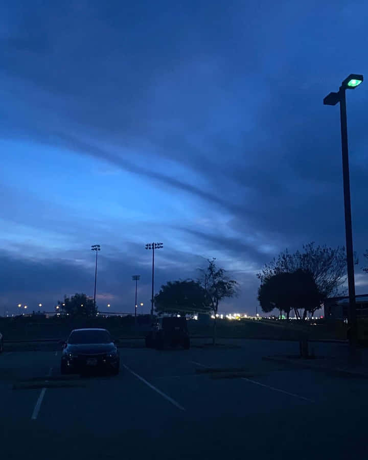 A Sunrise Over The Blue Horizon Wallpaper