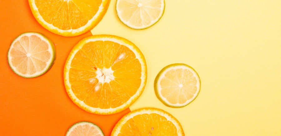 A Sunset Reflecting Off Of Still Water Wallpaper