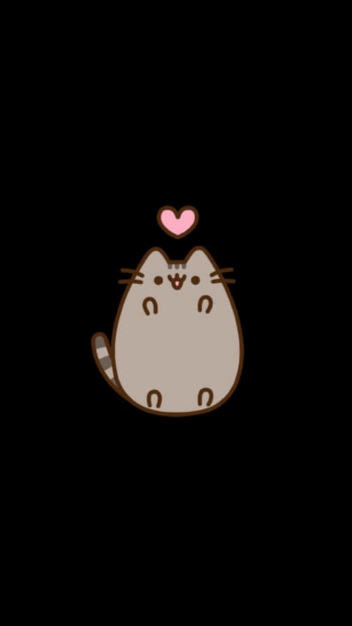 A Sweet Kawaii Pusheen Waiting To Be Hugged! Wallpaper