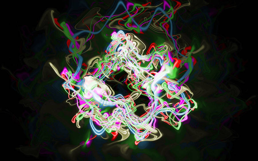A Swirl Of Vibrant Color And Shapes Wallpaper