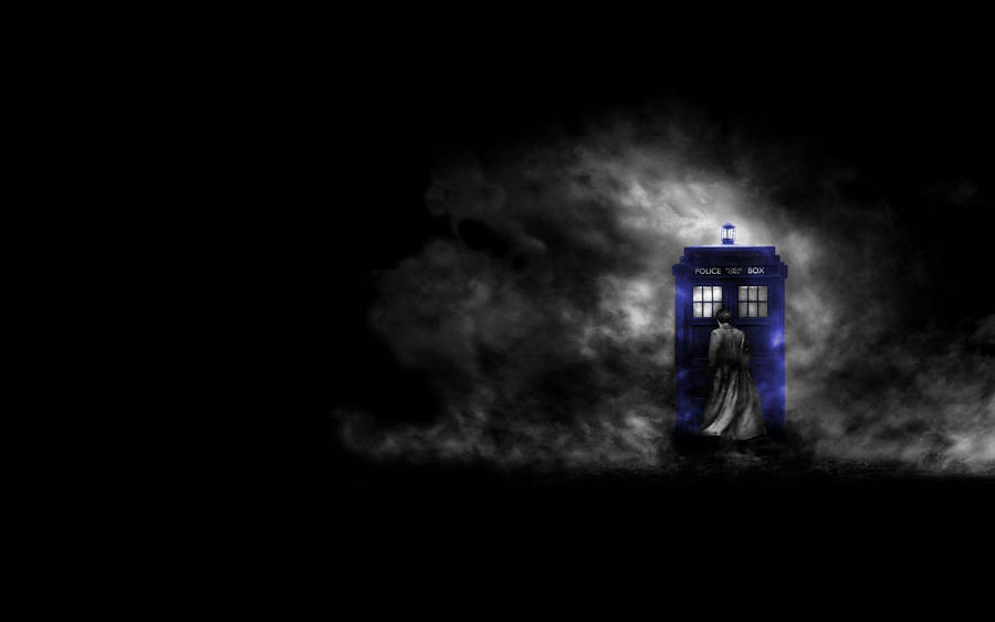 A Tardis Through Time And Space Wallpaper