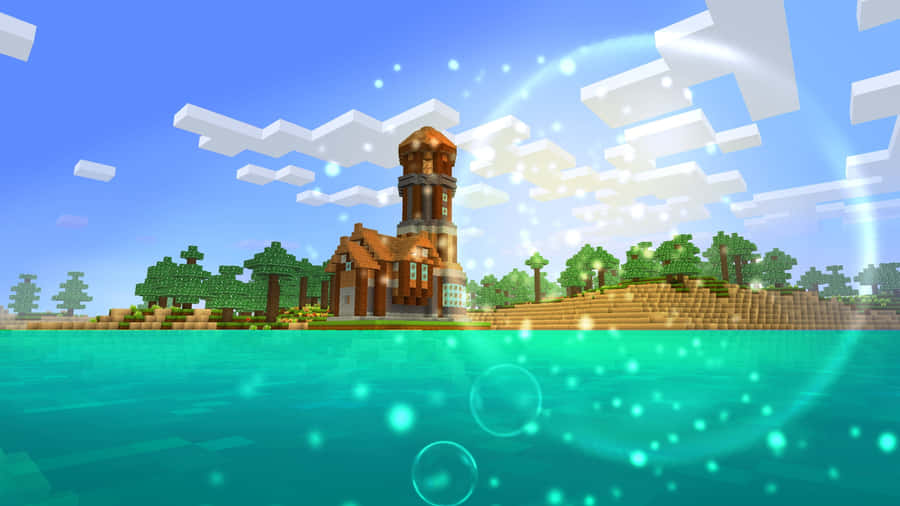 A Thrilling Minecraft Adventure Awaits! Wallpaper