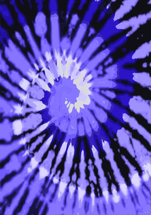 A Tie Dye Painting With A Spiral Pattern Wallpaper
