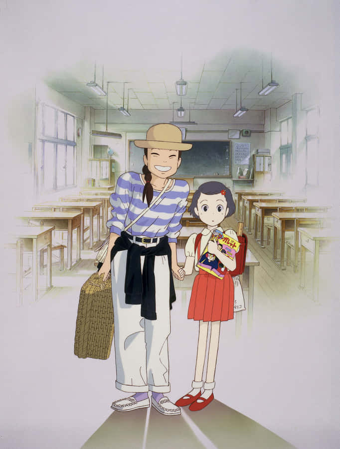 A Tranquil Moment In Nature With Taeko From Only Yesterday Wallpaper