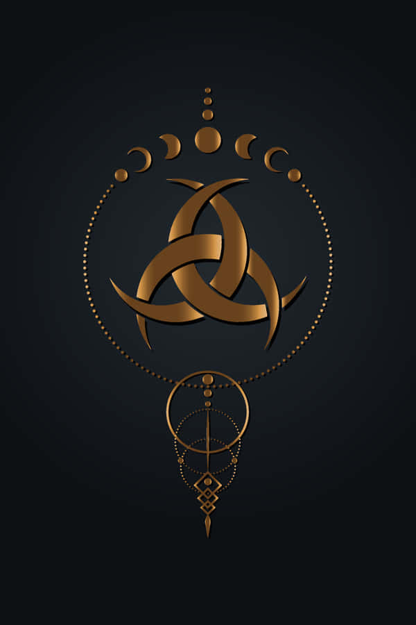 A Tranquil Pagan Landscape In The Moonlight Wallpaper