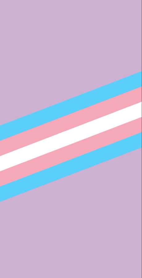 A Transgender Flag With A Blue, Pink And White Stripe Wallpaper