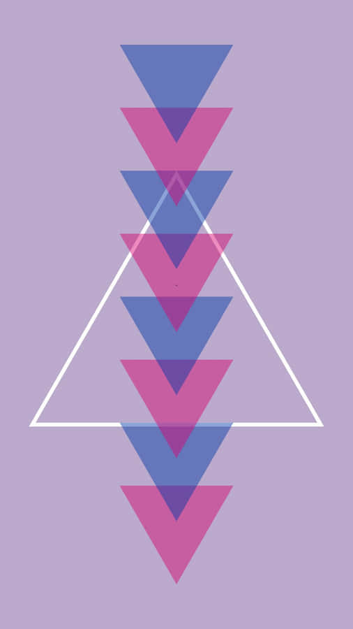 A Triangle With Pink And Purple Colors Wallpaper