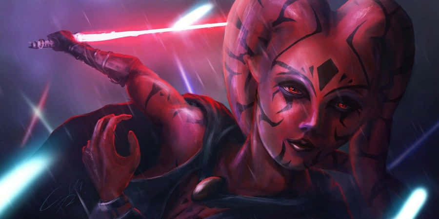 A Twi’lek Standing In The Golden Hour Wallpaper