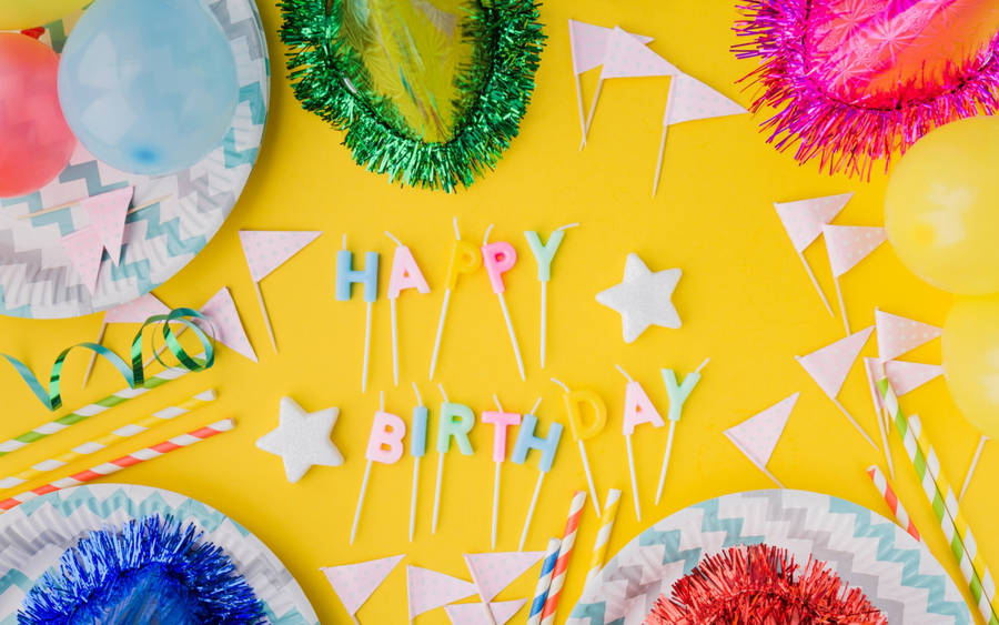 A Vibrant Celebration: My Birthday Festivities Wallpaper