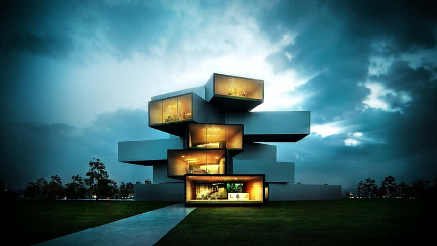 A Vibrant, Colorful Example Of Modernism Wallpaper