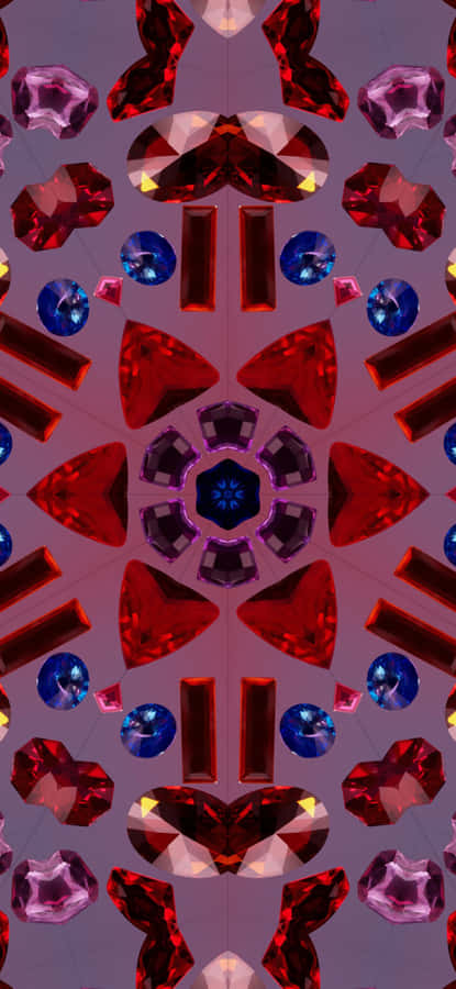 A Vibrant Mountain Landscape On Ios 17 Wallpaper