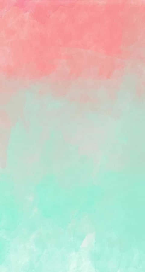 A Vibrant Pink And Green Aesthetic Wallpaper