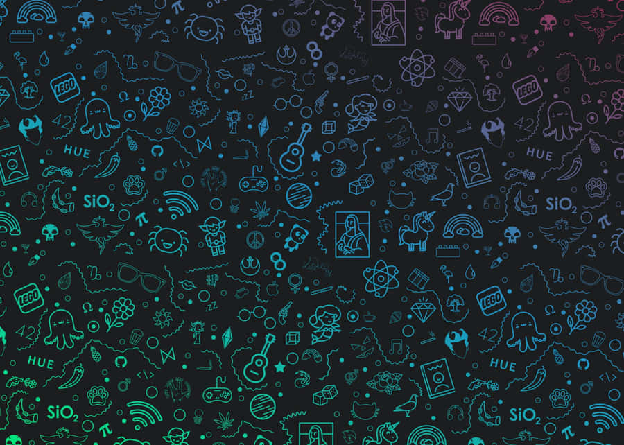 A Vibrant Sunrise Against A Still, Vivid Ocean. Wallpaper