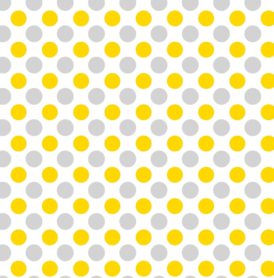 A Vibrant Yellow Polka Dot Pattern On A High-quality Wallpaper Wallpaper