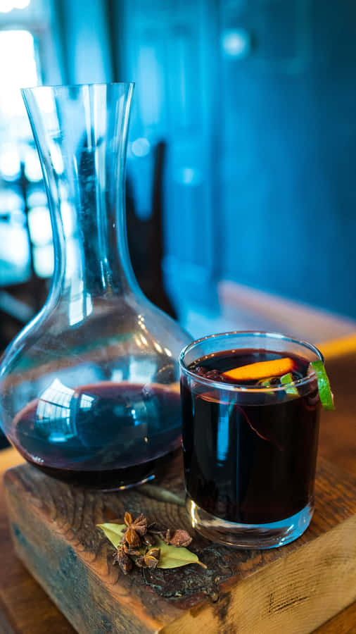 A Warm And Delicious Glass Of Mulled Wine Wallpaper