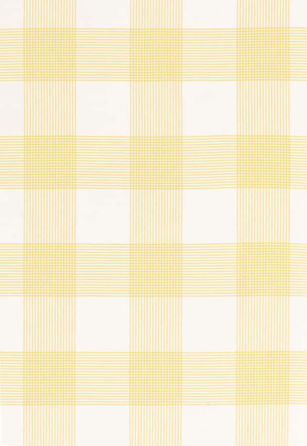 A Yellow And White Checkered Pattern On A White Background Wallpaper