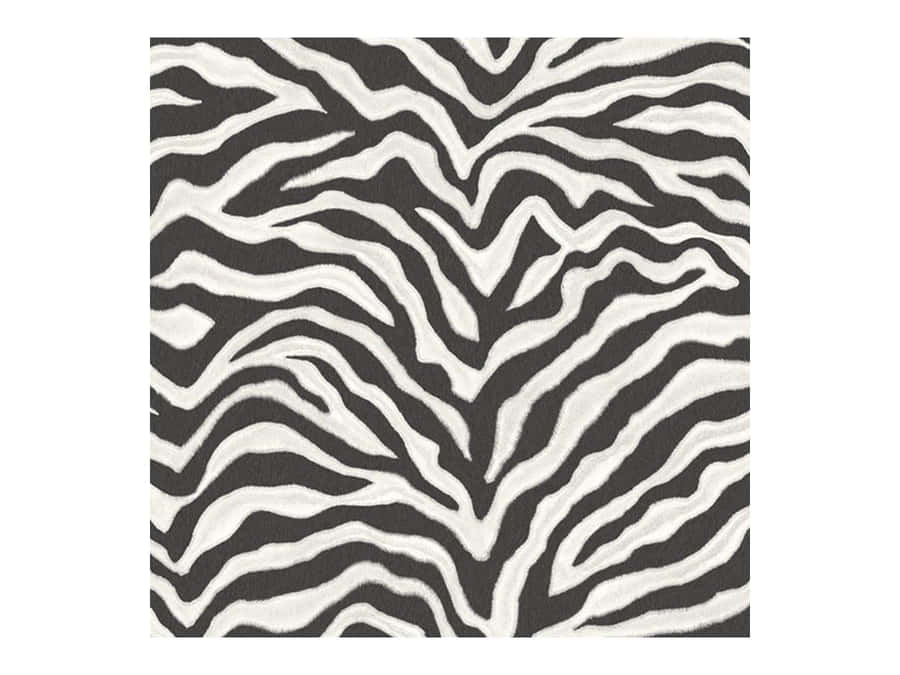 A Zebra Print Rug With Black And White Stripes Wallpaper