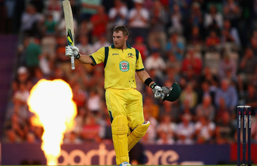 Aaron Finch Professional Cricket Player Wallpaper