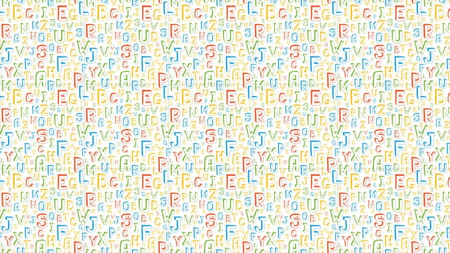 Abc Poster In Bold Capital Font Wallpaper