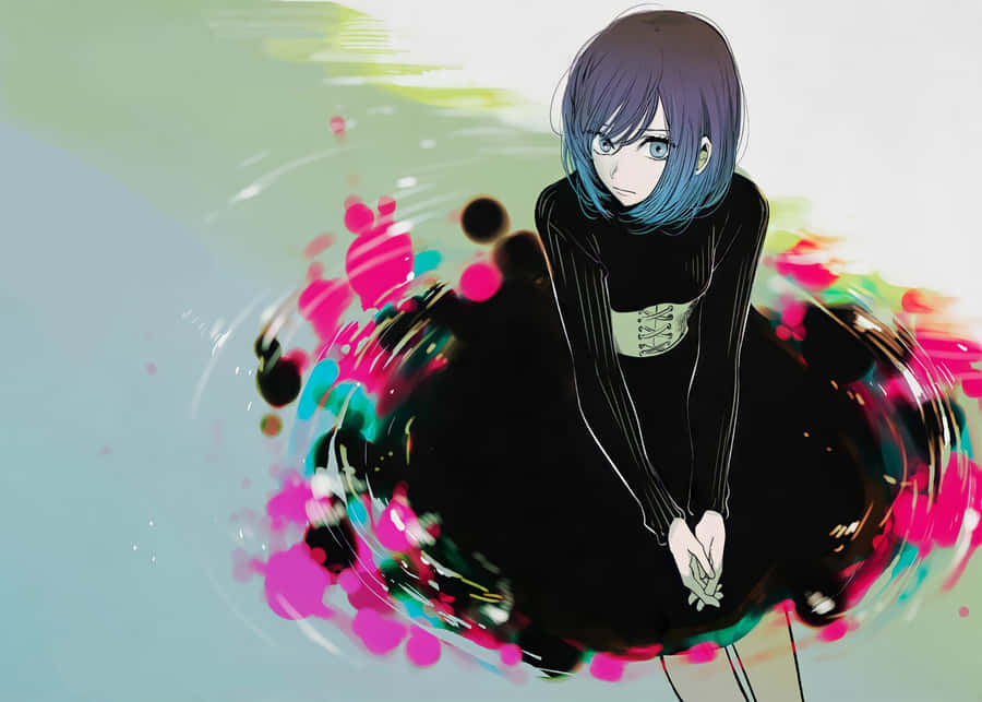 Abstract Anime Girl Artwork Wallpaper
