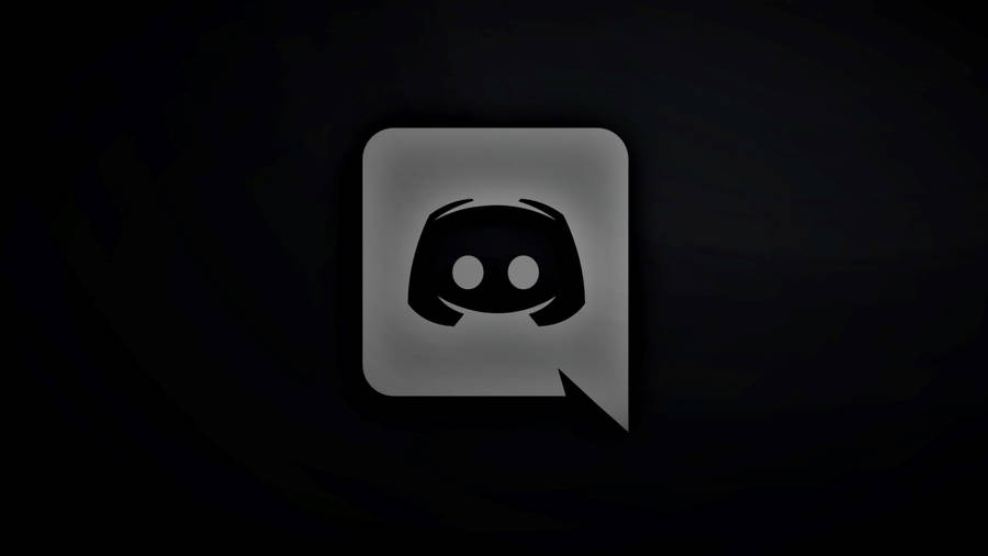 Abstract Black Aesthetic Discord Logo Wallpaper