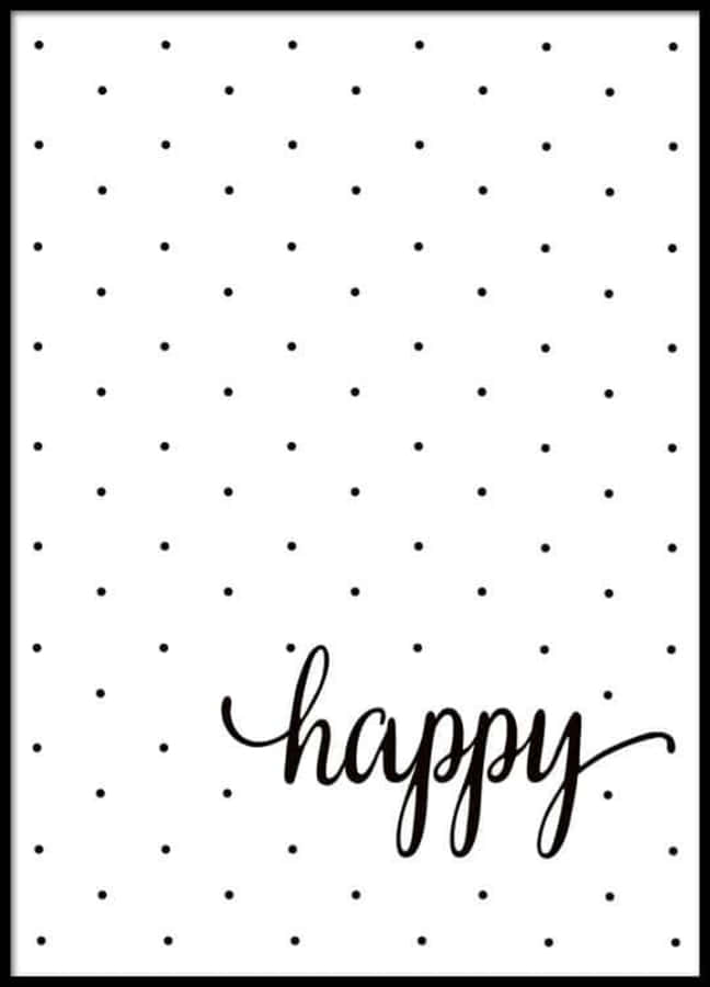 Abstract Black And White Dots Pattern Wallpaper