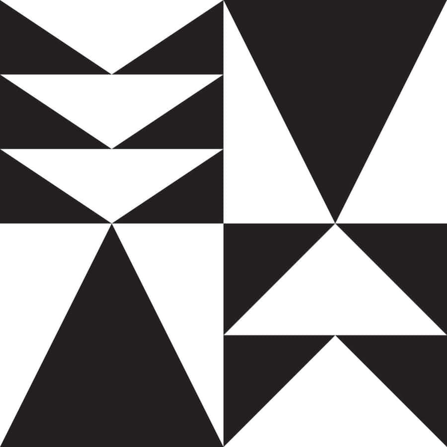 Abstract Black And White Geometric Pattern Wallpaper