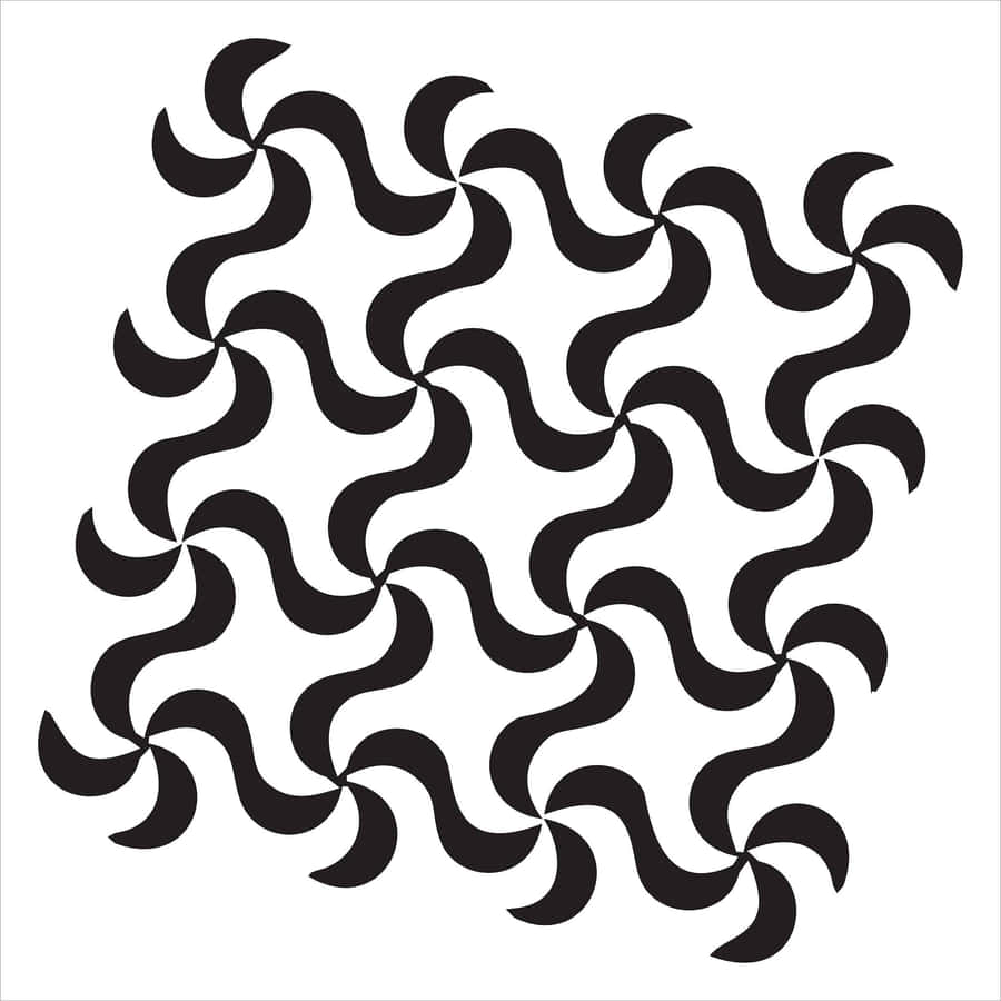 Abstract Black And White Geometric Pattern Wallpaper Wallpaper