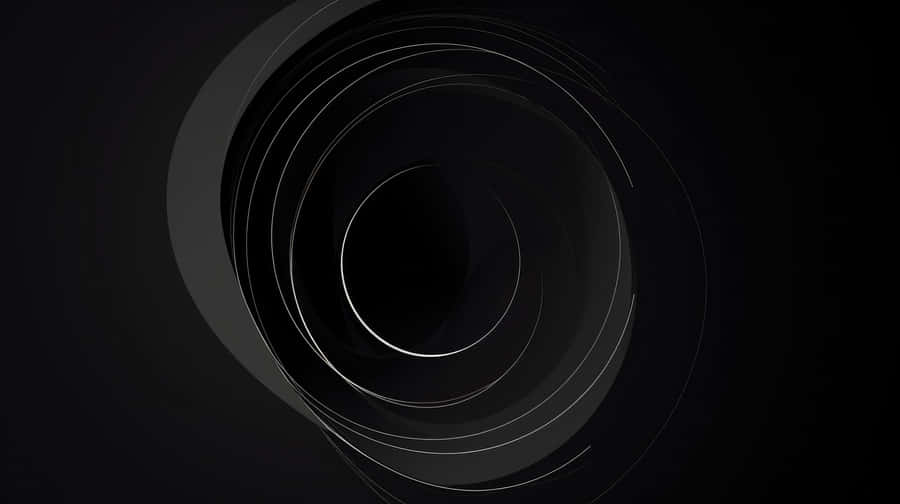 Abstract Black Circle Design Wallpaper