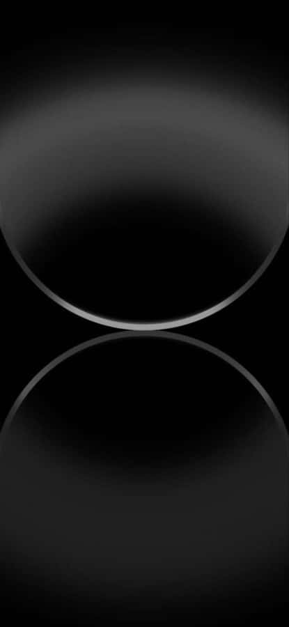 Abstract Black Sphere Reflection Wallpaper
