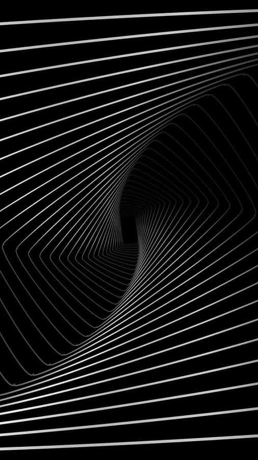 Abstract Black White Wave Lines Wallpaper