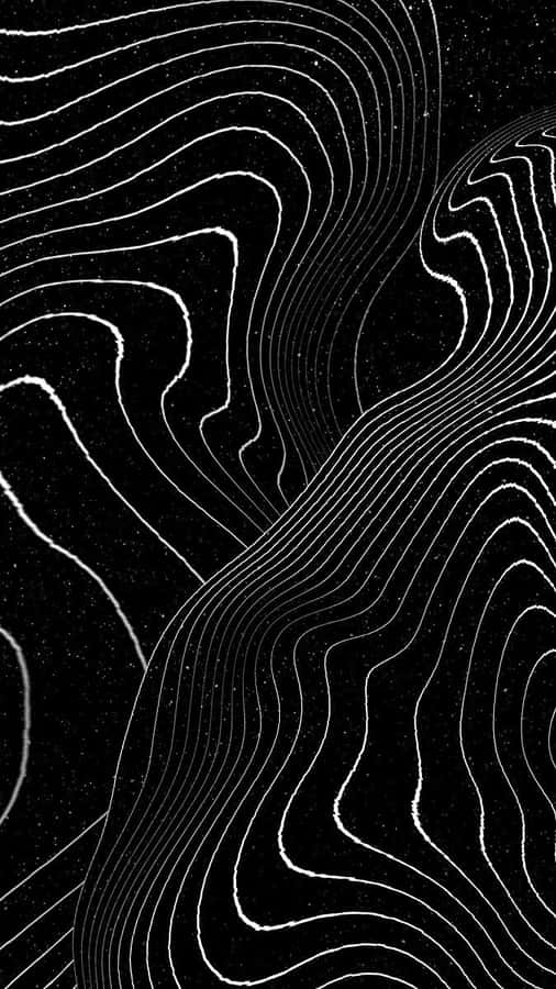 Abstract Blackand White Topography Wallpaper