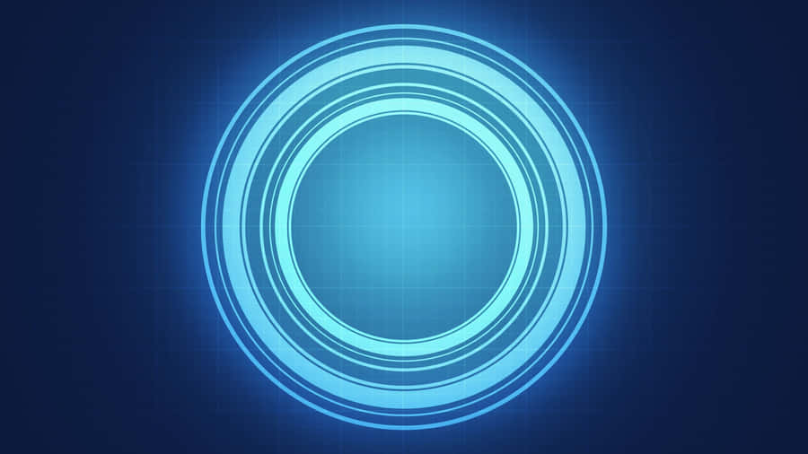Abstract Blue Circles Background Wallpaper