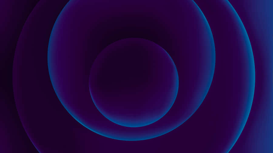 Abstract Blue Concentric Circles Background Wallpaper
