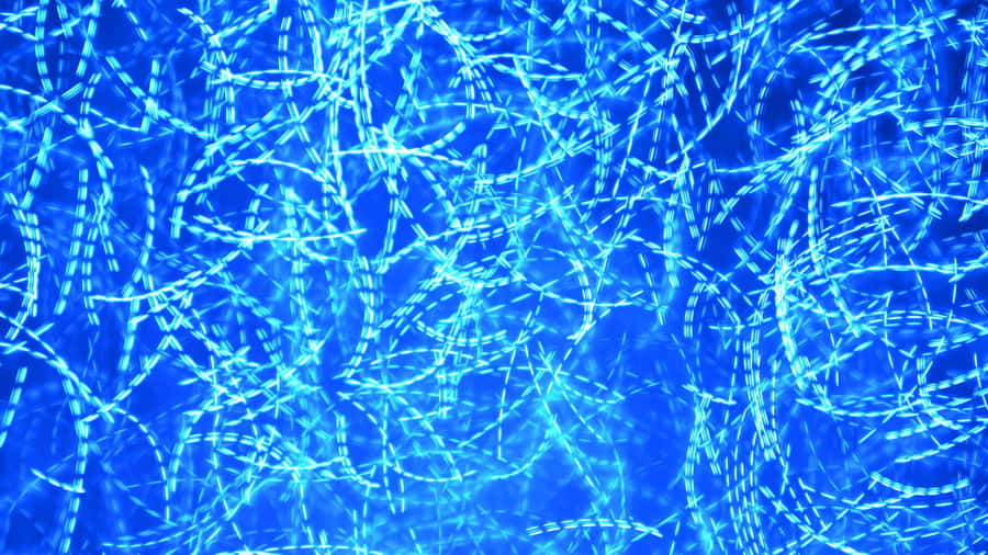Abstract Blue Light Pattern Wallpaper