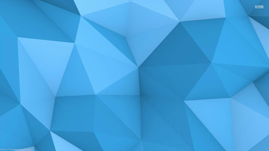 Abstract Blue Polygonal Background Wallpaper