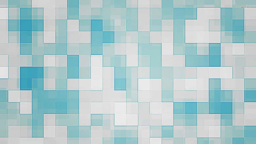 Abstract Blue Square Pattern Wallpaper